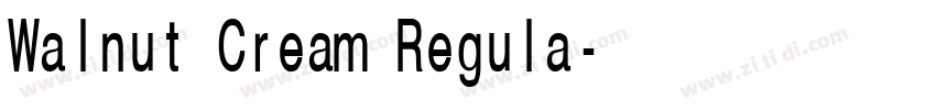 Walnut Cream Regula字体转换